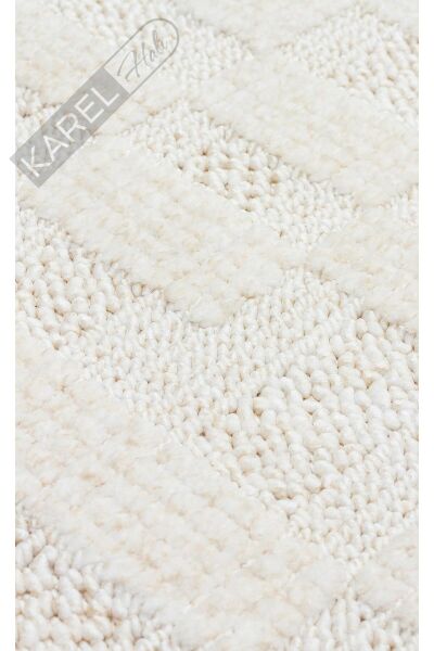 JOY JOY 02 WHITE  Hav Toz Vermeyen Yumuşak dokulu Modern Makine Halısı