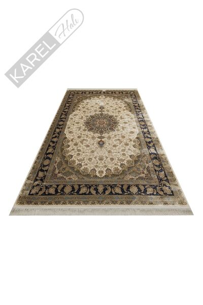 ISFAHAN ISF 04 CREAM Klasik Desenli Yüksek Kalite Sık Dokuma Makine Halısı