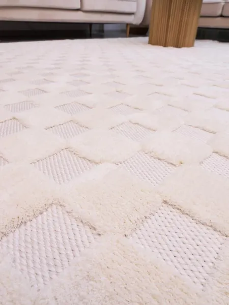 Apex Orion 4211 Krem İskandinav Polyester Halı