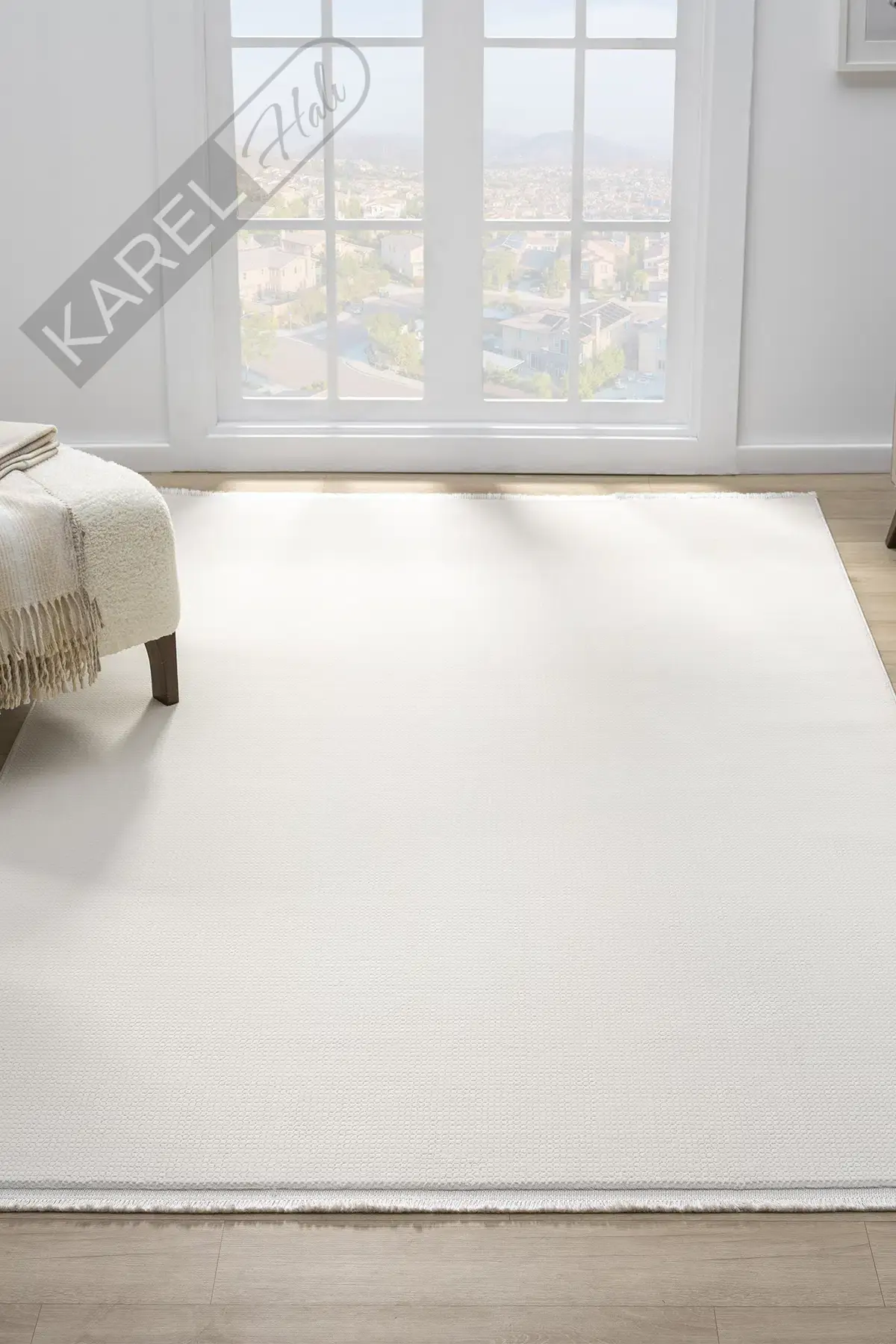 Seyran Halı Smart 12000 Krem Polipropilen Polyester Halı