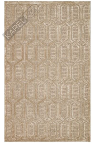 ZENITH ZNT 07 LATTE  Yüksek Alçak Dokulu Naturel Yün ve Viskon Modern Dokuma Halı