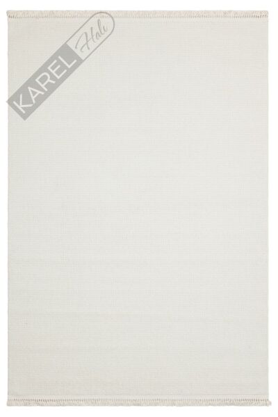 OSLO OSL PLAIN WHITE Hav Toz Vermez Hasır Dokuma Modern Makine Halısı