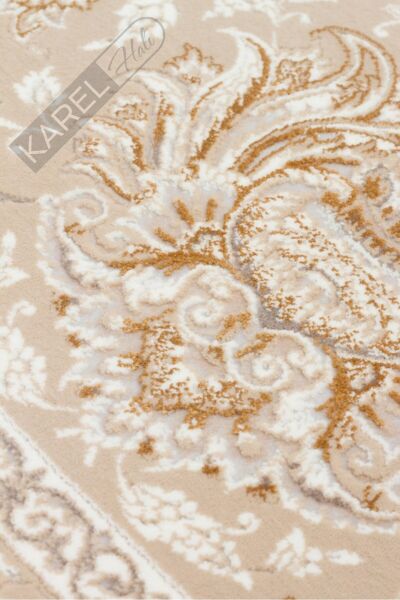 PERSIAN PER 02 BEIGE Klasik Desenli Yüksek Kalite Sıkı ve İnce Dokuma Yaklaşık 3 Milyon Point Makin