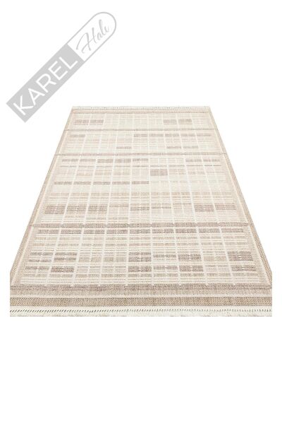 JOY JOY 04 BEIGE GREY  Hav Toz Vermeyen Yumuşak dokulu Modern Makine Halısı