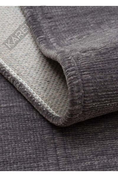 LIZA KILIM LIZ 02 ANTRASIT Hav Toz Vermez Kaymaz Tabanlı Yıkanabilir Düz Renk Kilim
