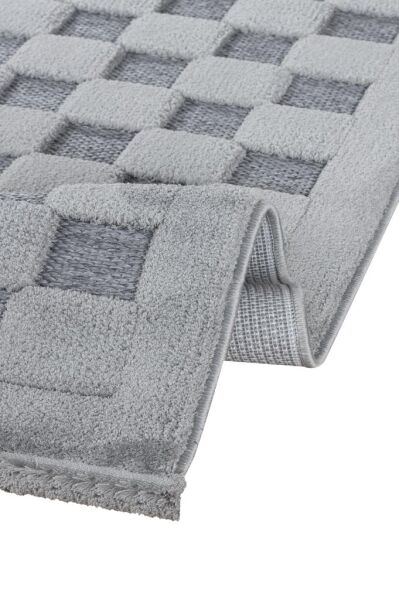 Apex Orion 4213 Gri İskandinav Polyester Halı