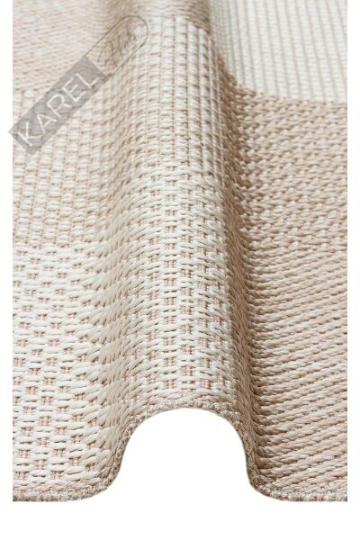 MONO MNO 01 BEIGE Hav Toz Vermez Kaymaz Tabanlı İnce Halı