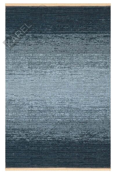 KUTNU KILIM KTN 01 ANTRASIT BLUE Modern Ombre Renk Geçişli Yıkanabilir Çift Taraflı Kilim