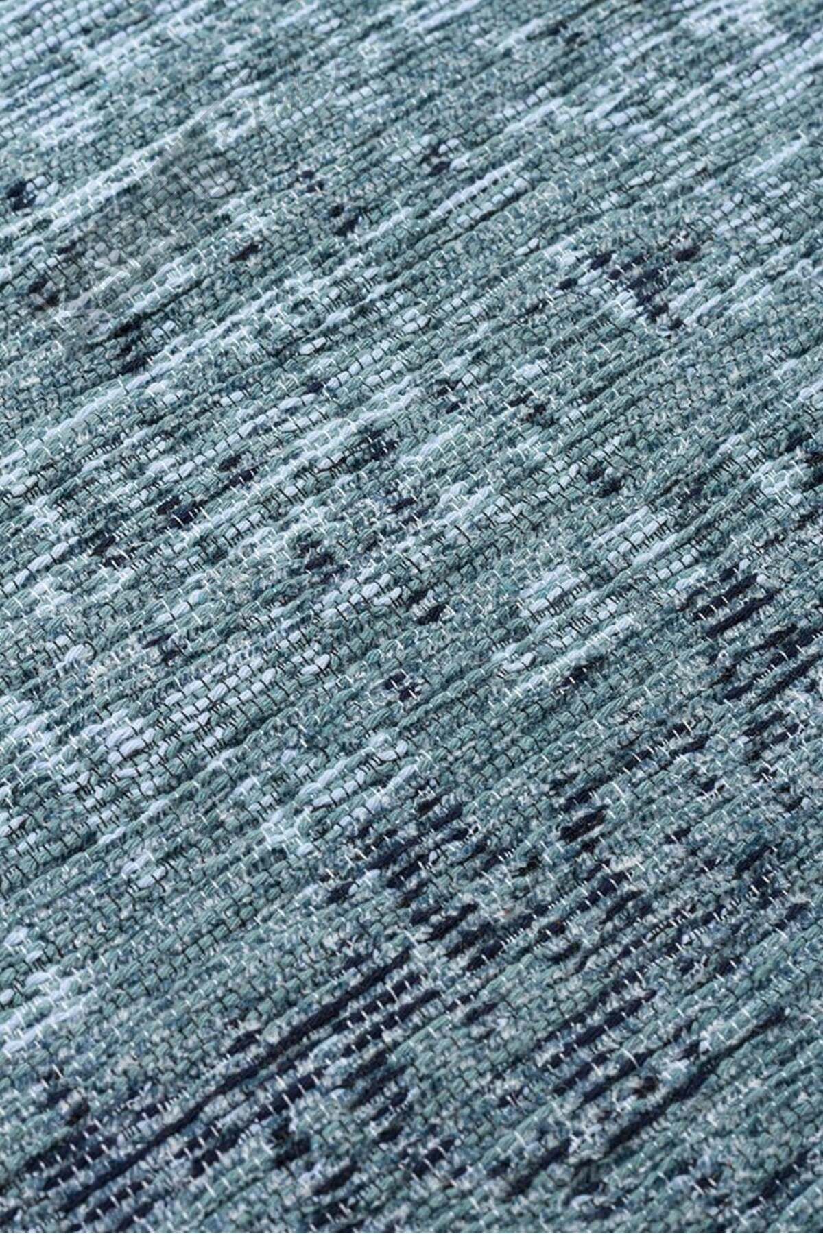 KUTNU KILIM KTN 01 ANTRASIT BLUE Modern Ombre Renk Geçişli Yıkanabilir Çift Taraflı Kilim