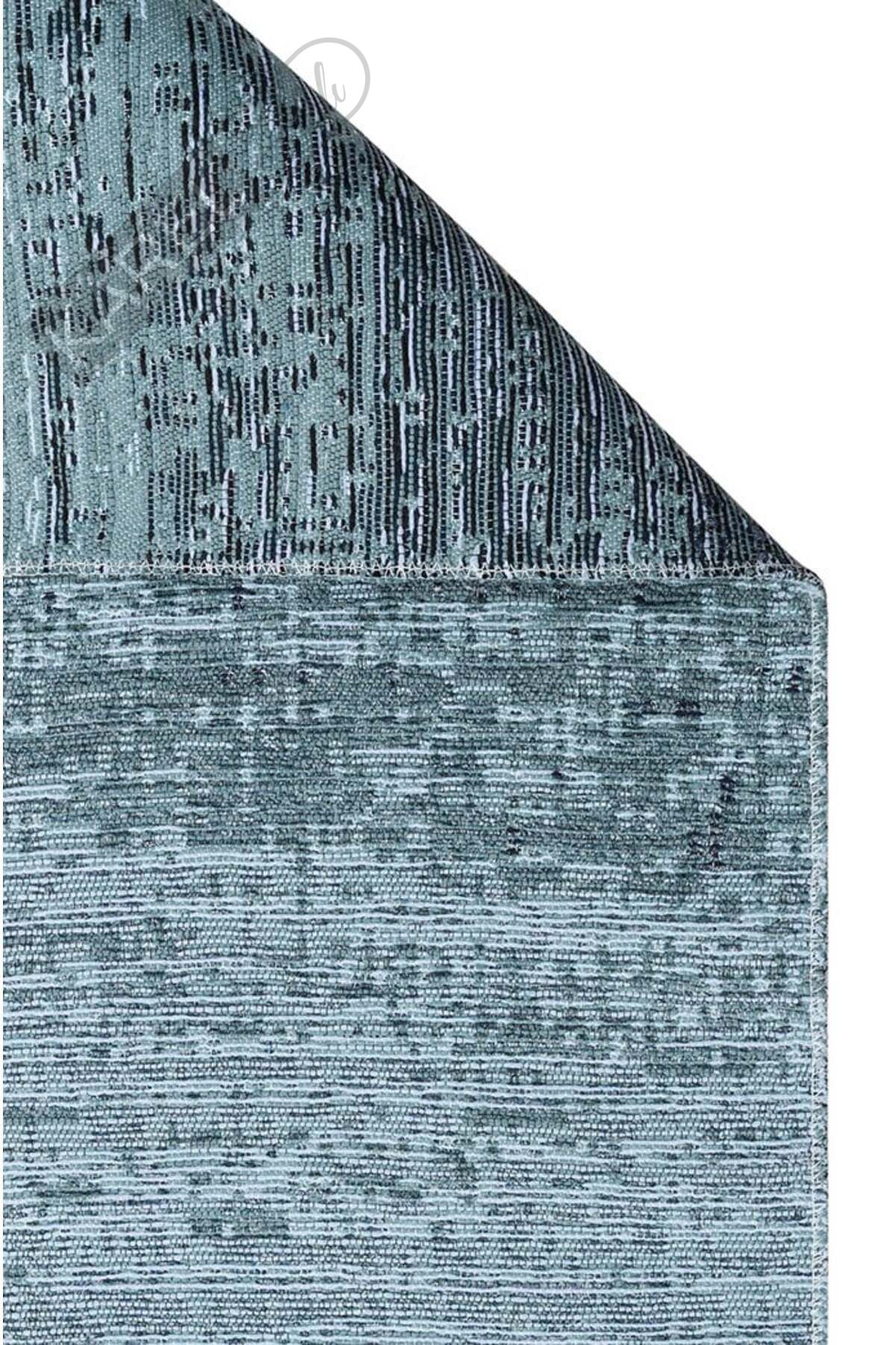 KUTNU KILIM KTN 01 ANTRASIT BLUE Modern Ombre Renk Geçişli Yıkanabilir Çift Taraflı Kilim