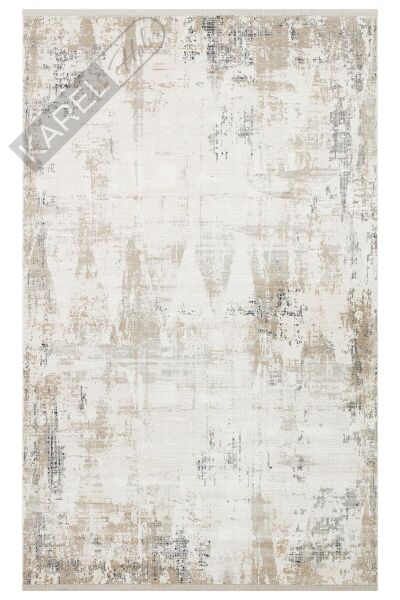 PADONA PDN 07 CREAM BEIGE  Extra Yumuşak Dokulu Sık Dokuma Modern Desenlere Sahip Şık Salon Halısı