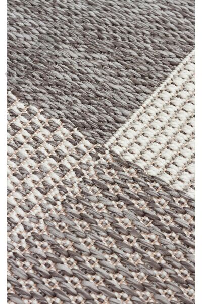 EKO Halı MONO MNO 01 Grey Kaymaz Tabanlı Jüt Dokulu Sisal Kilim