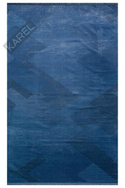 SATEEN DYED ST DYD 01 NAVY  Hav Toz Vermez Yıkanabilir Kaymaz İnce Dokuma Modern Halı