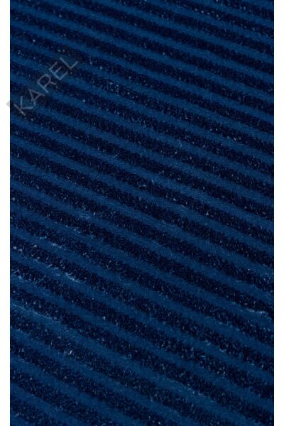 SATEEN DYED ST DYD 01 NAVY  Hav Toz Vermez Yıkanabilir Kaymaz İnce Dokuma Modern Halı