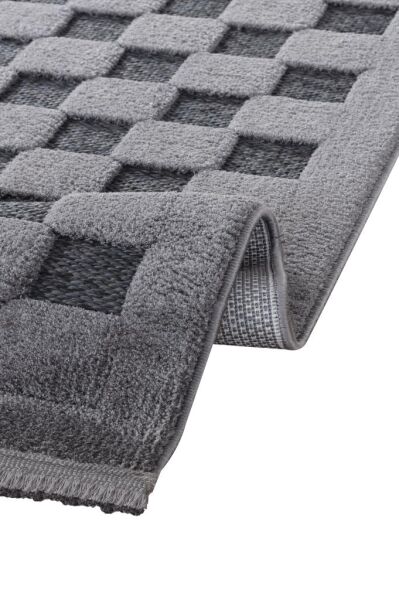 Apex Orion 4214 Antrasit İskandinav Polyester Halı