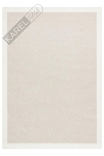 Eko Halı Mono Mno05 Beige Cream Yumuşak Dokulu Makinede Yıkanabilir Sisal Görünümlü Üst Kalite Kilim