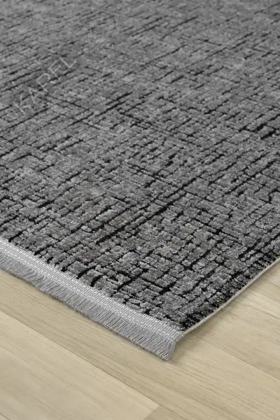 Seyran Halı Roma 419 Antrasit Akrilik Saçaklı Premium Halı