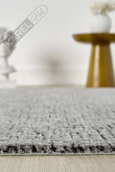 Seyran Halı Roma 419 Antrasit Akrilik Saçaklı Premium Halı