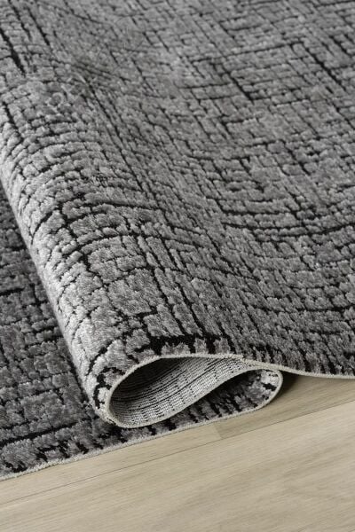 Seyran Halı Roma 419 Antrasit Akrilik Saçaklı Premium Halı