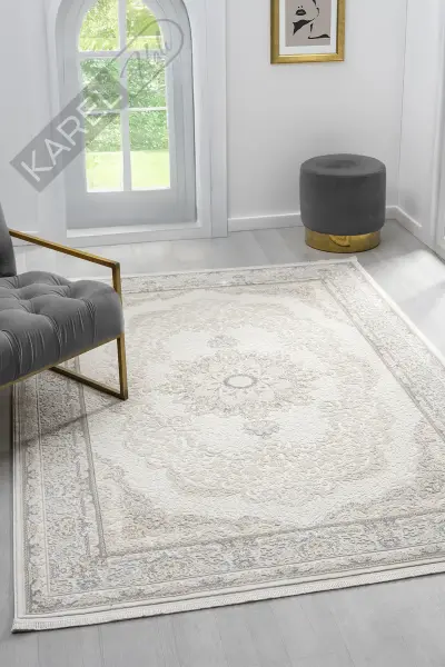 Seyran Halı Smart 12002 Gri Polipropilen Polyester Halı