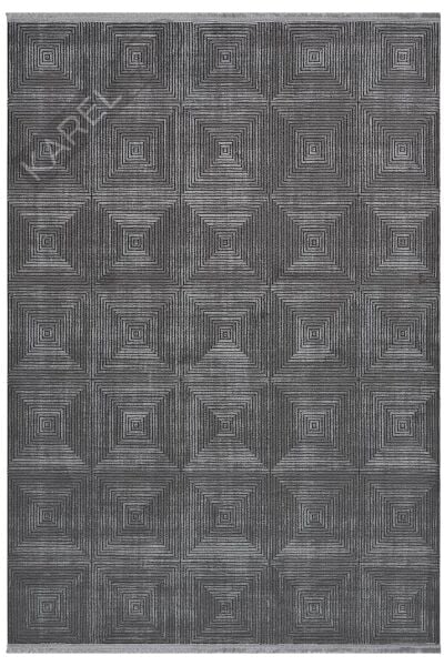 Seyran Halı Roma 423 Antrasit Akrilik Saçaklı Premium Halı