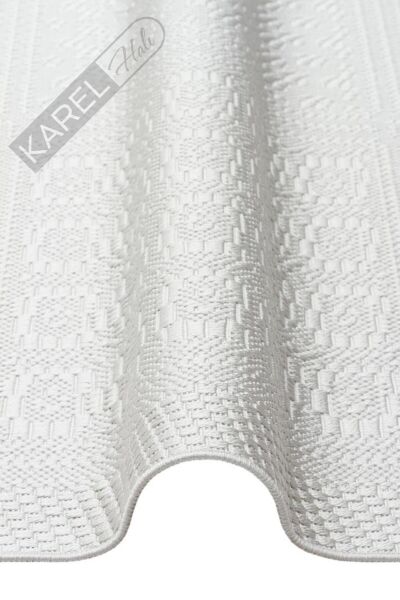 MONO LUX MNO LUX 02 GREY Kaymaz Tabanlı Modern Desenlere Sahip İnce Halı