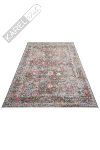 Sofia SOF04 Multi Renkli El Dokuma Uşak Halı Desenlerine Sahip Makine Halısı