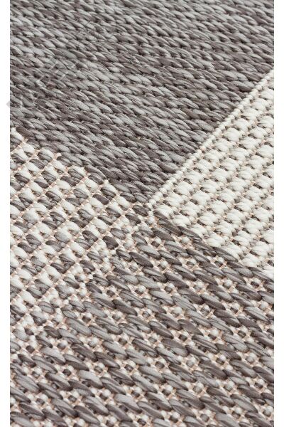 EKO Halı MONO MNO 01 Grey Kaymaz Tabanlı Jüt Dokulu Sisal Kilim