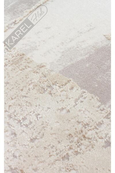 PADONA PDN 06 BEIGE GREY  Extra Yumuşak Dokulu Sık Dokuma Modern Desenlere Sahip Şık Salon Halısı