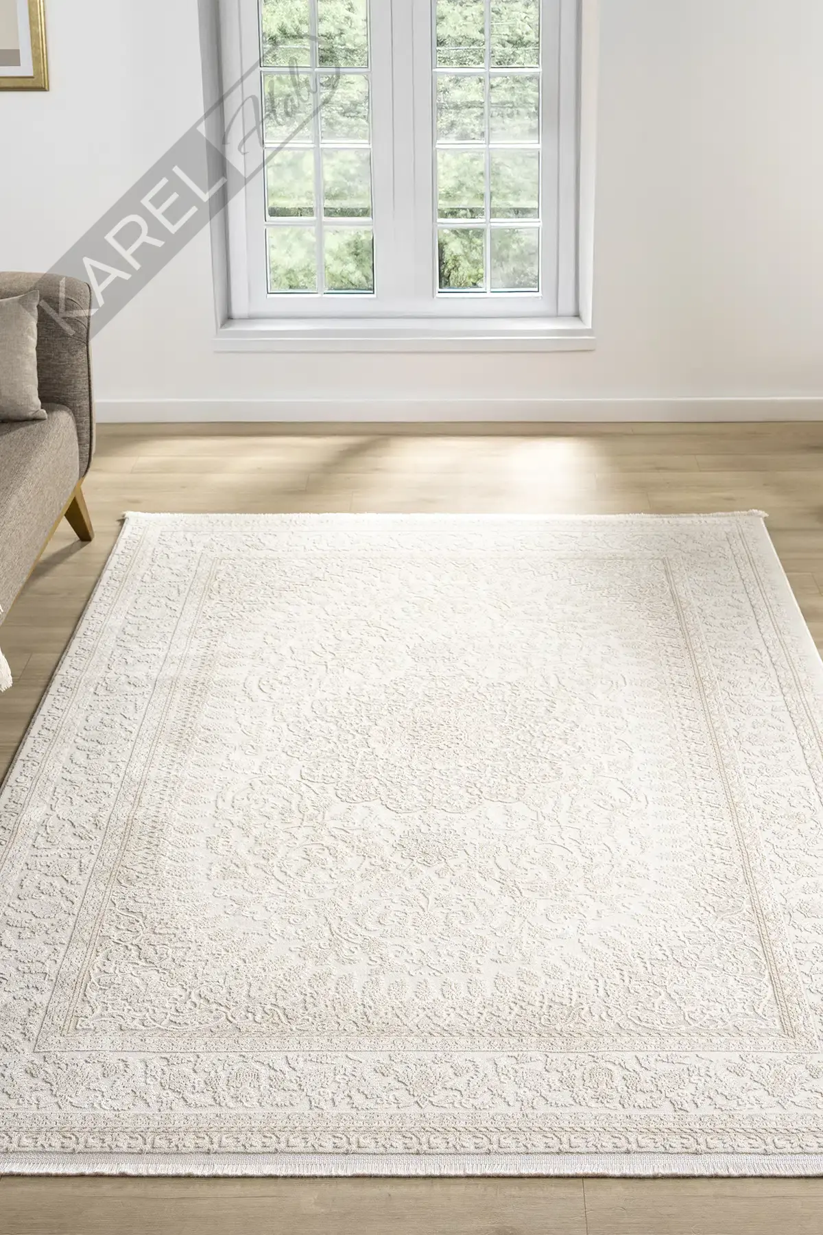 Seyran Halı Smart 12003 Bej Polipropilen Polyester Halı