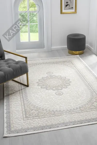 Seyran Halı Smart 12003 Gri Polipropilen Polyester Halı