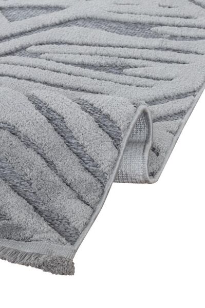 Apex Orion 4223 gri İskandinav Polyester Halı