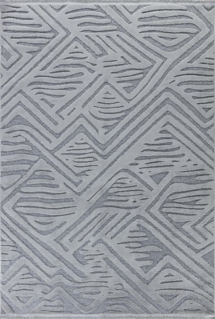 Apex Orion 4223 gri İskandinav Polyester Halı