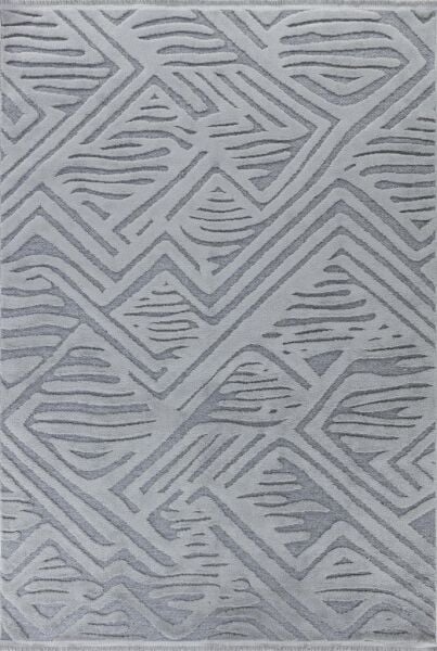 Apex Orion 4223 gri İskandinav Polyester Halı