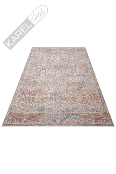 Sofia SOF03 Multi Renkli El Dokuma Uşak Halı Desenlerine Sahip Makine Halısı