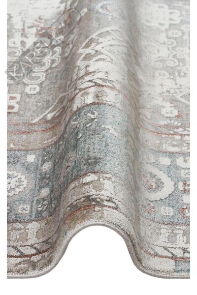 BABIL BBL 03 GREY  Yumuşak Dokulu Vintage Esintilere Sahip Over-dyed Sık Dokuma Salon Halısı