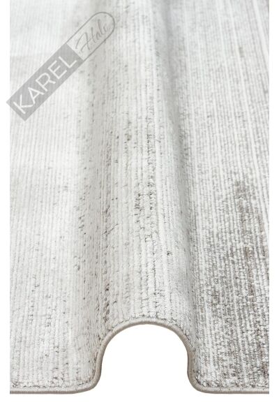 ROMA RM 01 CREAM GREY  Viskon ve Polyester ile Üretilen Şık Salon Halısı