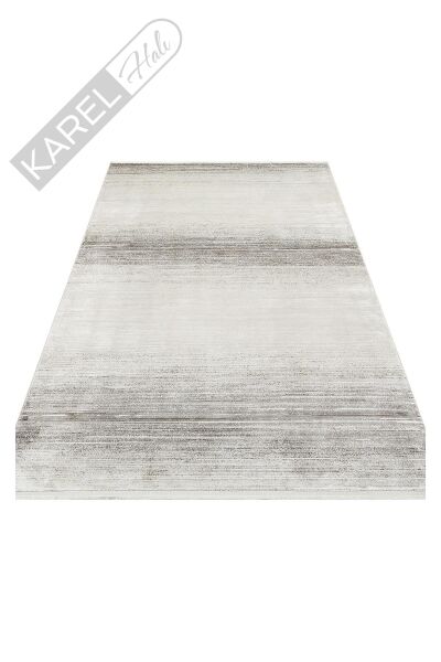 ROMA RM 01 CREAM GREY  Viskon ve Polyester ile Üretilen Şık Salon Halısı