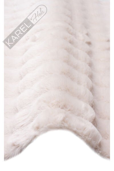 Sandy SND Plain Beige Özel Yüksek Alçak Dokulu Yumuşak Tuşeli Suni Kürk.NEŞEM HALI