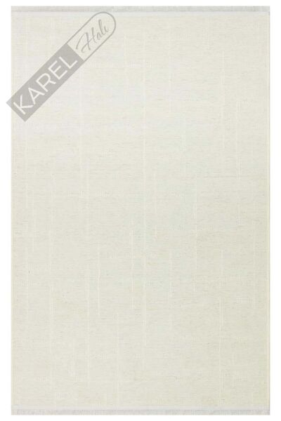 LIZA KILIM LIZ 02 WHITE Hav Toz Vermez Kaymaz Tabanlı Yıkanabilir Düz Renk Kilim