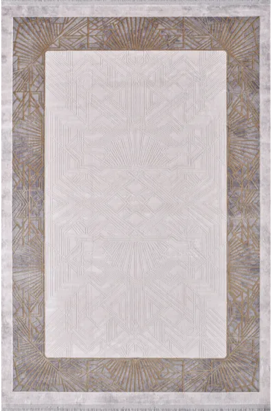 Artemis Halı Alegra - 09113D - Gri Gold Halı Viskon Halı
