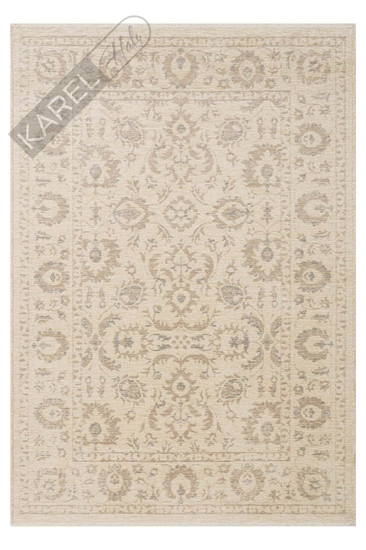 LIZA KILIM XW LIZ 03 BEIGE XW Hav Toz Vermez Kaymaz Tabanlı Yıkanabilir Düz Renk Kilim