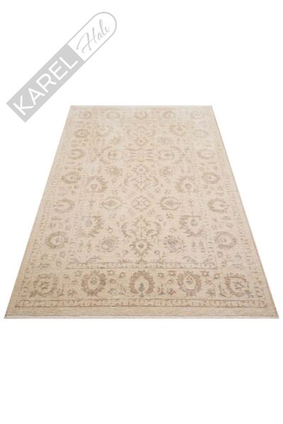 LIZA KILIM XW LIZ 03 BEIGE XW Hav Toz Vermez Kaymaz Tabanlı Yıkanabilir Düz Renk Kilim