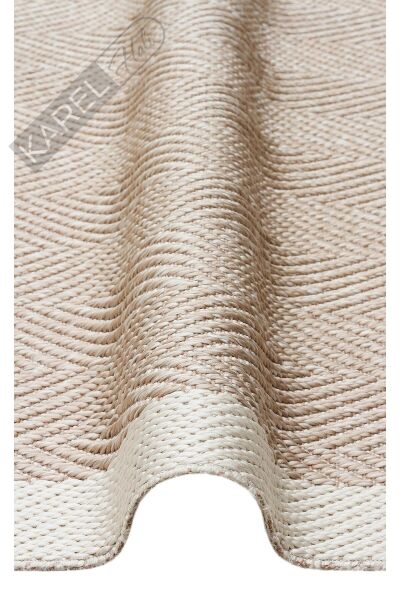 MONO MNO 02 BEIGE Hav Toz Vermez Kaymaz Tabanlı İnce Halı