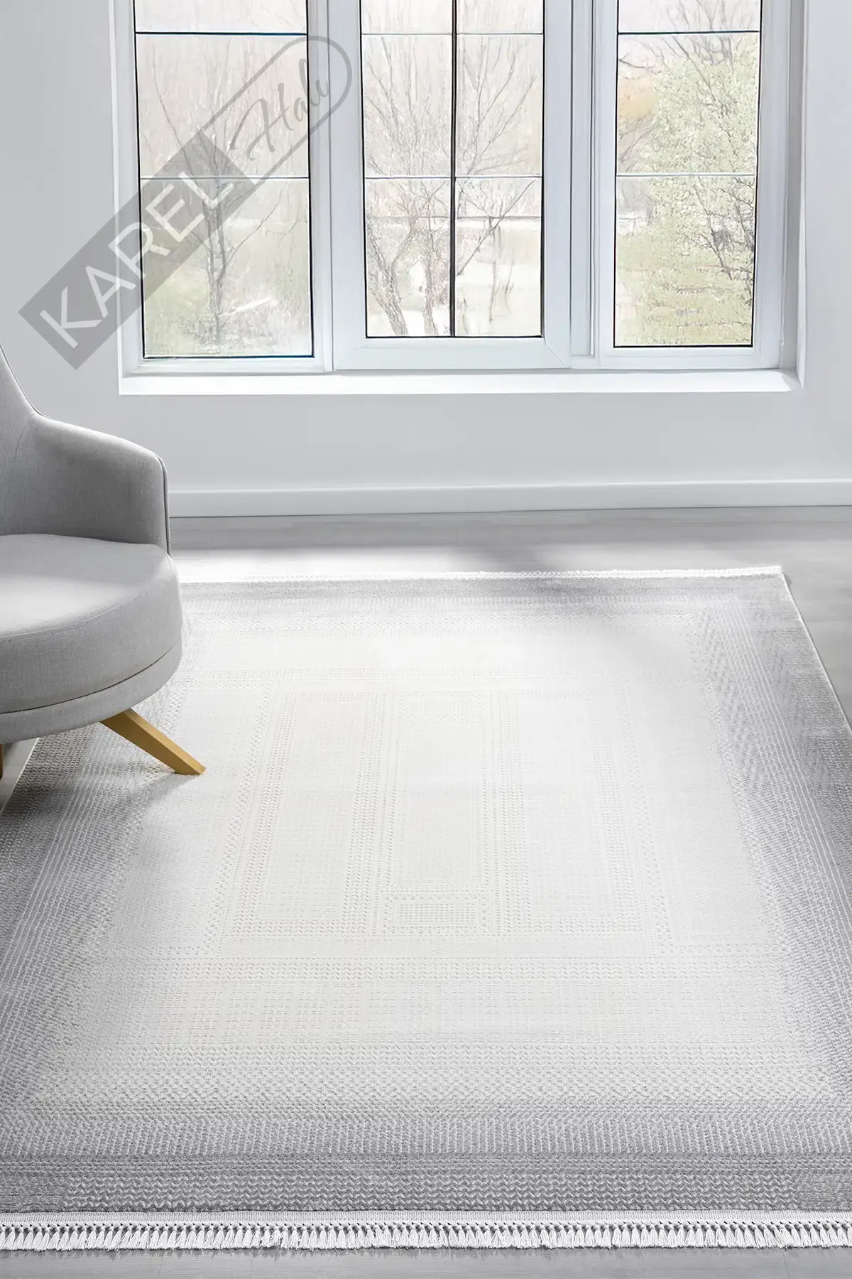 Seyran Halı Smart 12006 Gri Polipropilen Polyester Halı