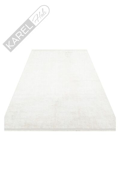 SATEEN ST 109 CREAM BEIGE Yıkanabilir Kaymaz Tabanlı Hav Vermez Sık Dokuma Modern Halı