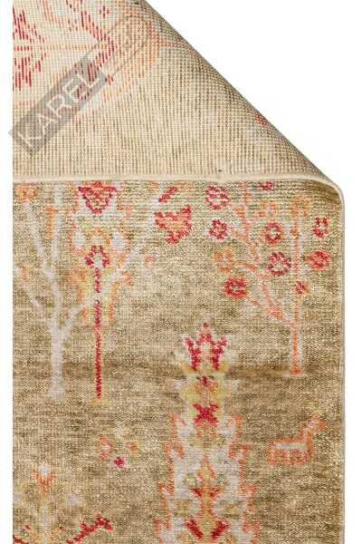 Zara Zr 08 Green Autumn Otantik Desenli El Emeği Ile Özel Tezgahlarda Üretilen Modern Uşak Halısı