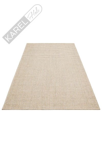 Brooklyn Brk 01 Cream Sılver Hasır Desenli Ince Halı