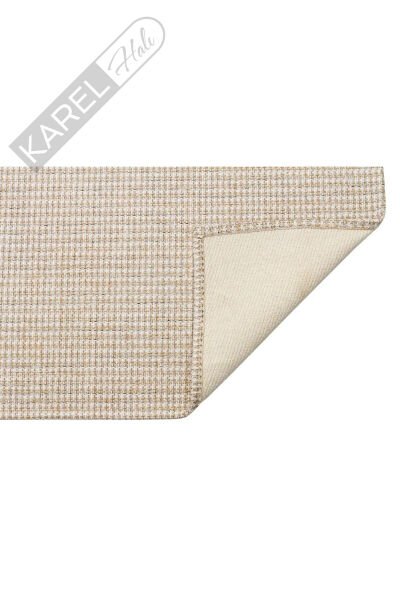 Brooklyn Brk 01 Cream Sılver Hasır Desenli Ince Halı