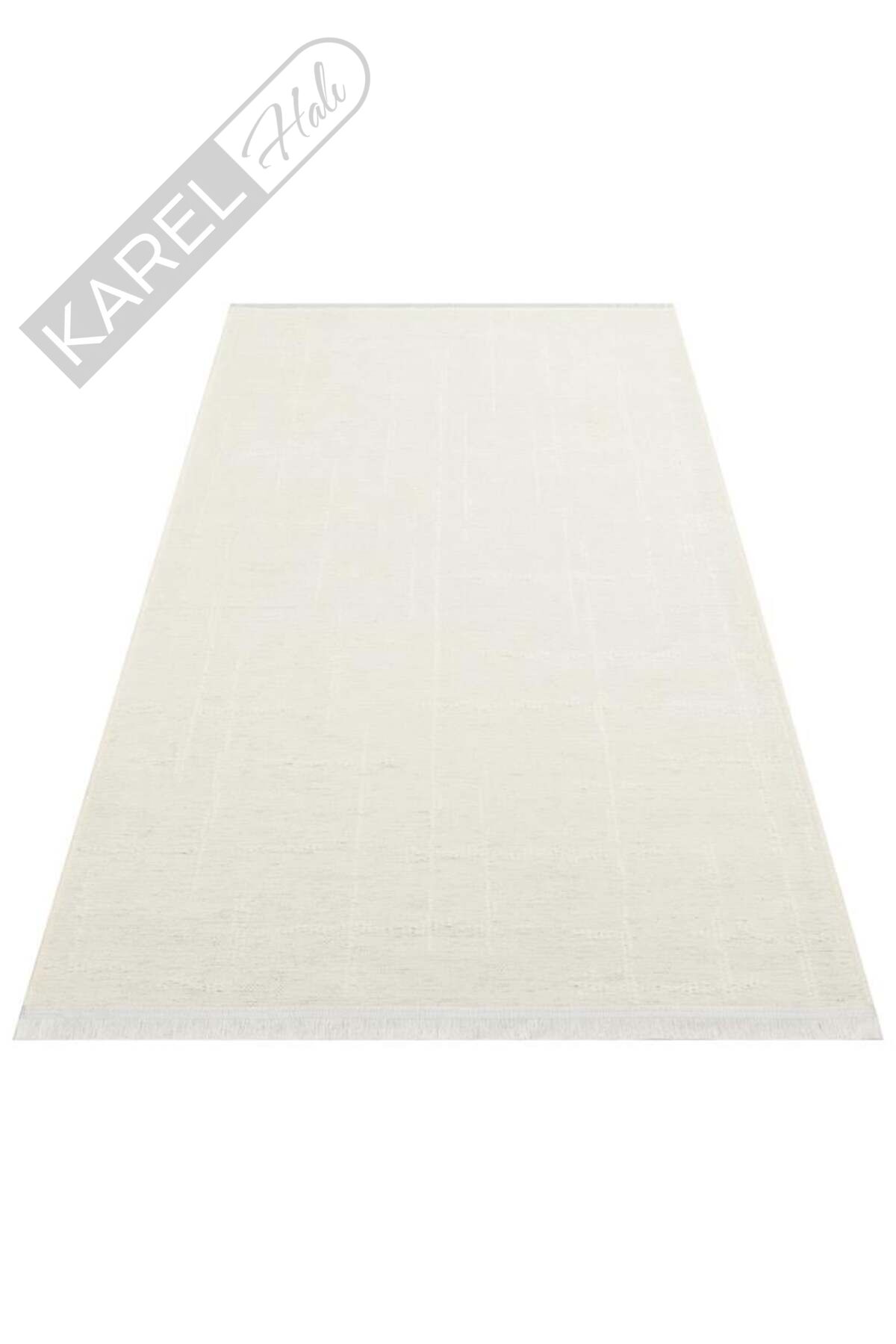 LIZA KILIM LIZ 02 WHITE Hav Toz Vermez Kaymaz Tabanlı Yıkanabilir Düz Renk Kilim